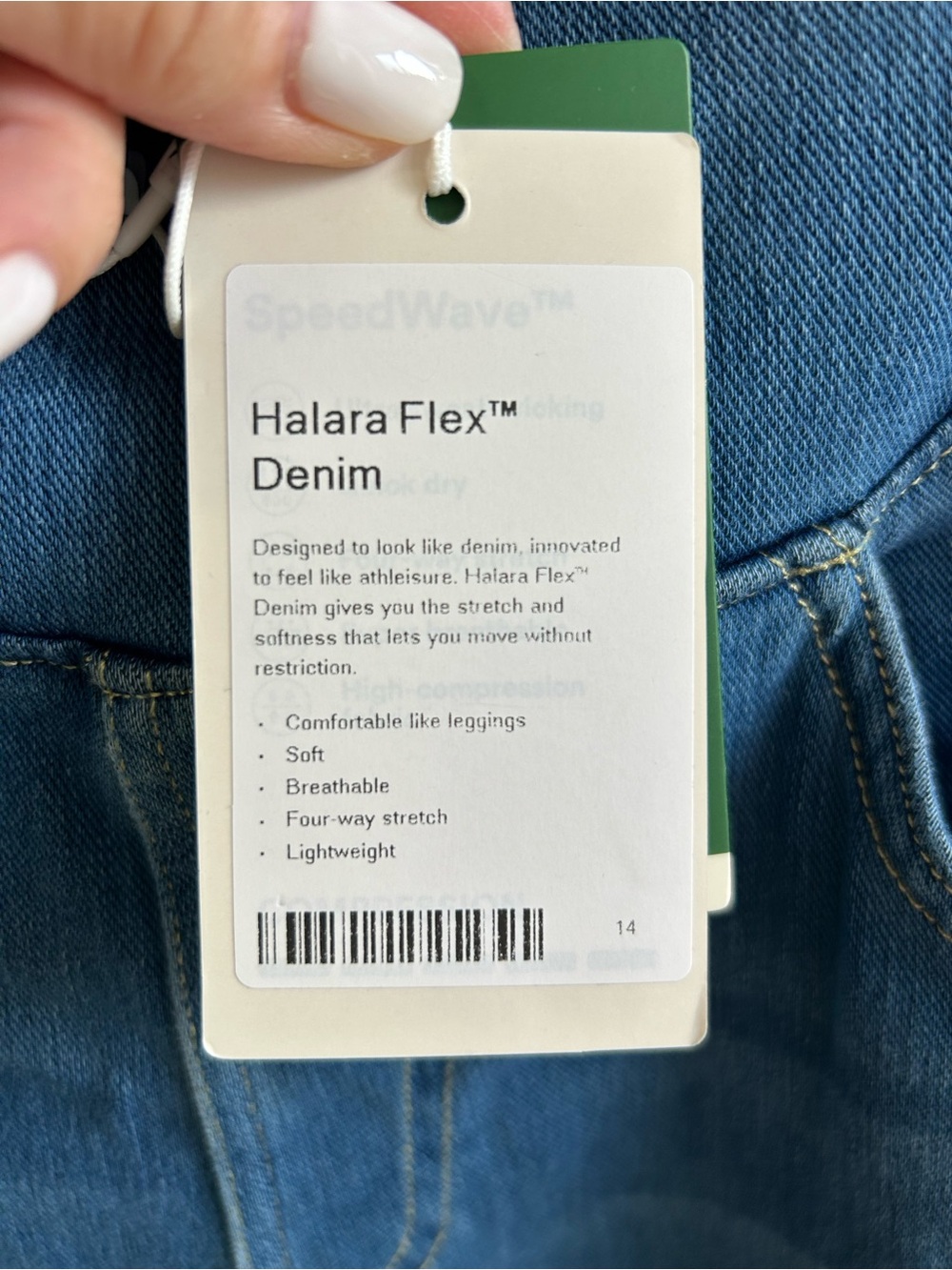 Halara Flex Denim lightweight in medium wash blue - Picture 8 of 10